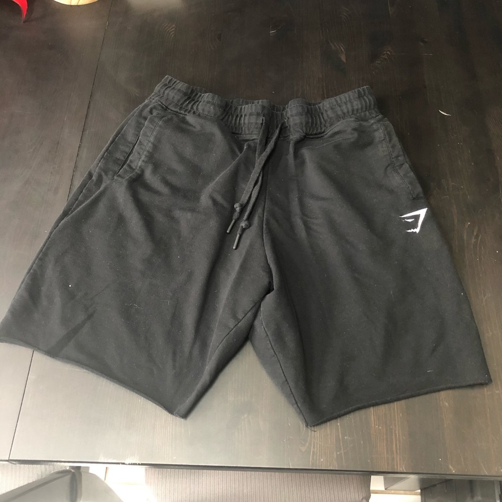 Gymshark sweat shorts black large